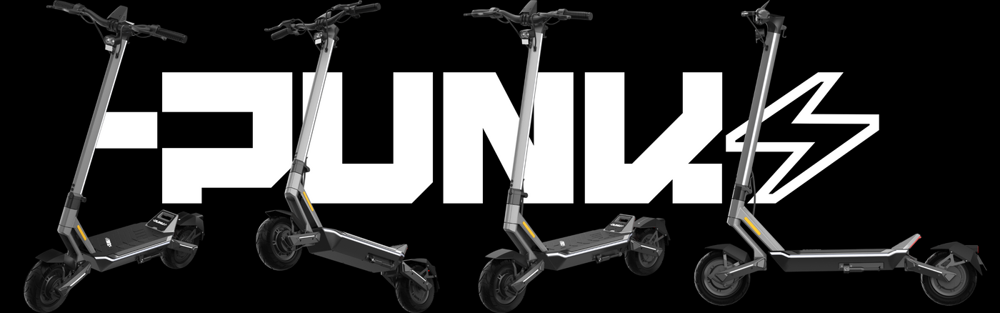 punk rider different angle view banner