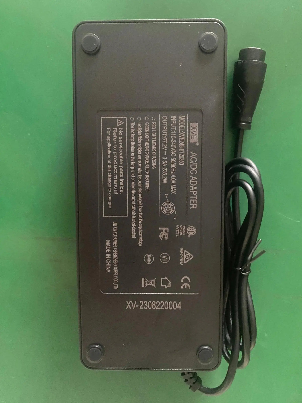 ROVORON fast charger 67.2v 3.5ah G20 - wocomotors