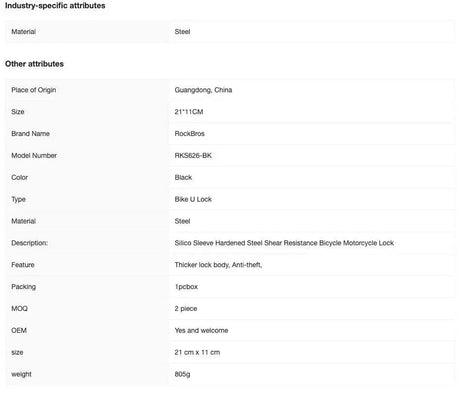 U lock for electric scooter - wocomotors
